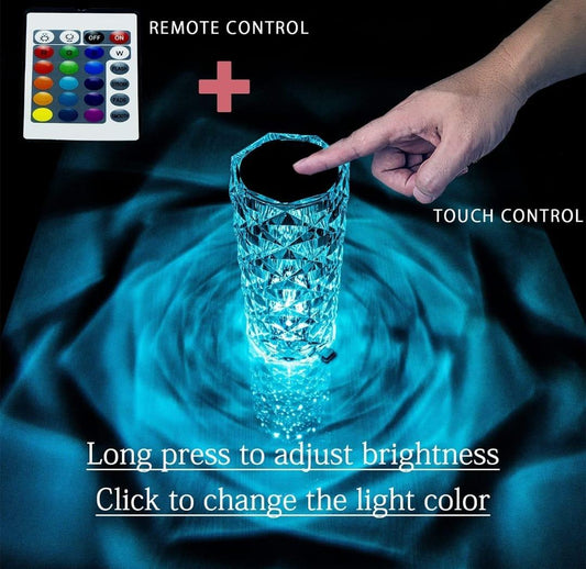Color Changing Touch Lamp With USB Port