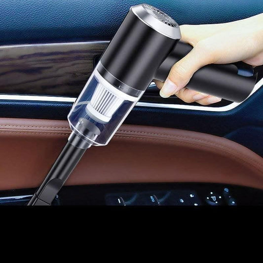 Portable USB Vacuum Cleaner with LED Light for Home (2 in 1 Vaccum Cleaner 120w)(Black), HEPA Filter