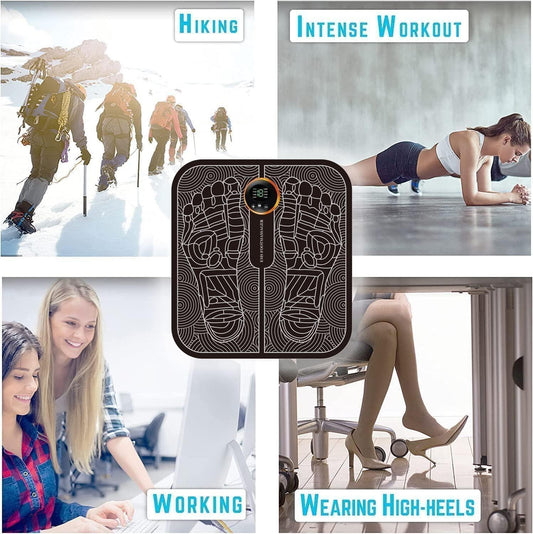 Vibrating Bubble Electric Foot Massager Pad